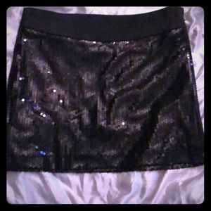 Black sequined black Mink Skirt 🖤